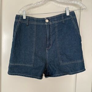 Brixton Dark Blue Denim Utility Shorts